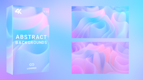 Videohive - Flowing Swirly Colorful Shapes Pack - 30404917 - 30404917