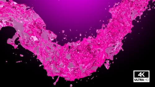 Videohive - Twisted Pink Water Splash V3 - 32680349 - 32680349