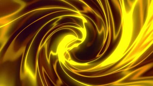 Videohive - Neon Golden Liquid Abstract Background Seamless Loop V5 - 32680362 - 32680362