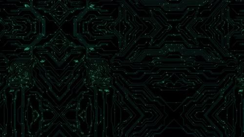 Videohive - Ai circuit board technology Data Transfer 5g background - 32693546 - 32693546