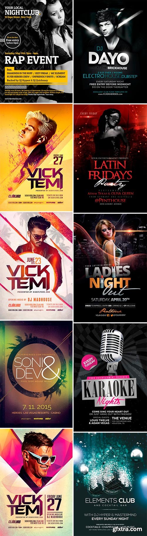 Nightclub Flyer Templates Bundle Part 4