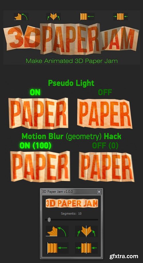 Aescripts 3D Paper Jam 1.2 Plug-in for After Effects