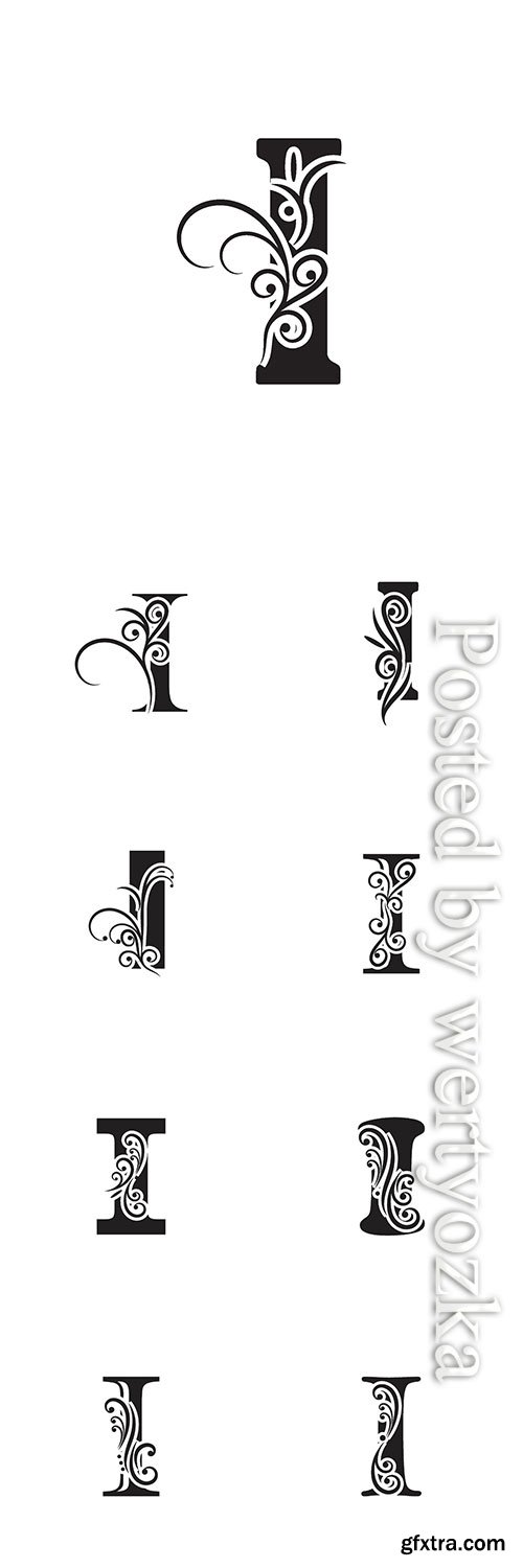 Letter I logo template vector icon design