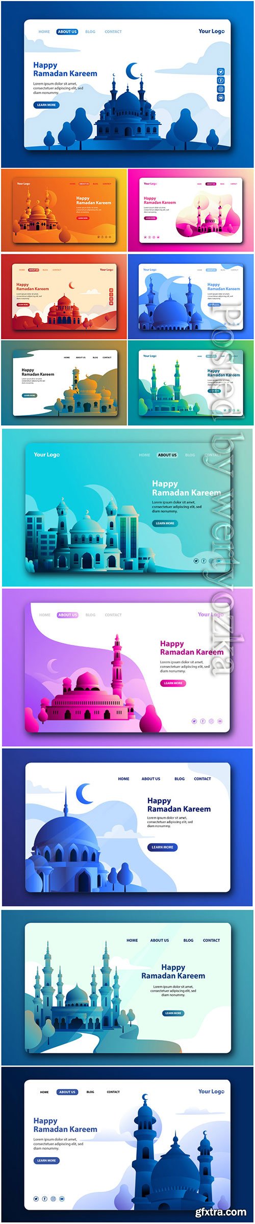 Happy Ramadan Kareem Landing Page