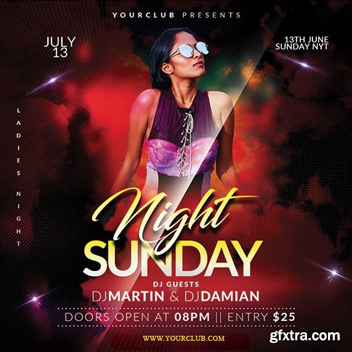 Sunday Night - Premium flyer psd template