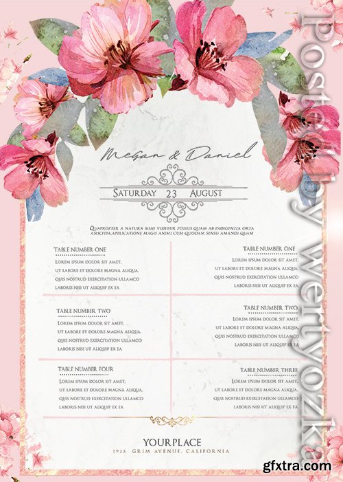 Wedding Check List - Premium flyer psd template