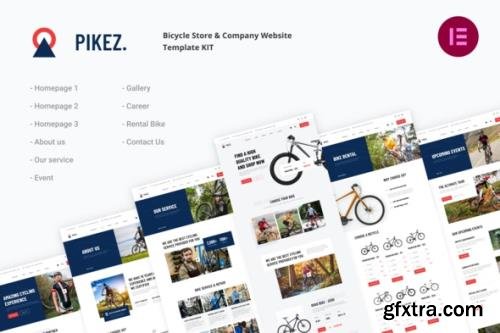 ThemeForest - Pikez v1.0.1 - Bicycle Store & Company Elementor Template Kit - 32558761