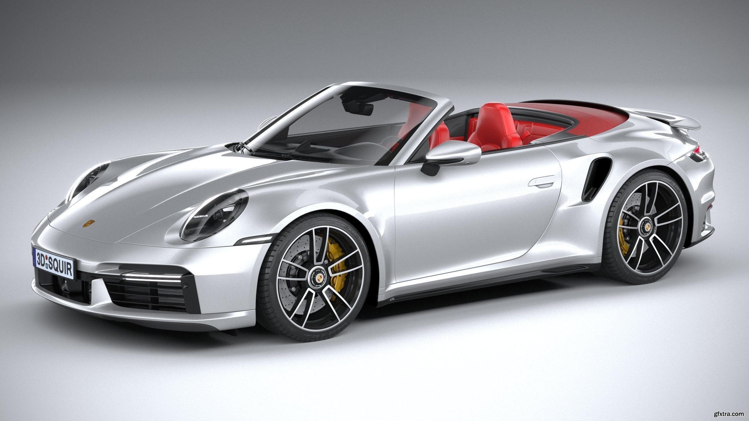 Porsche 911 Turbo S Cabrio 2021 3D Model » GFxtra