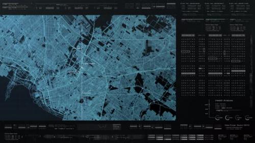 Videohive - Futuristic Digital City Map GPS 01 - 32749203 - 32749203