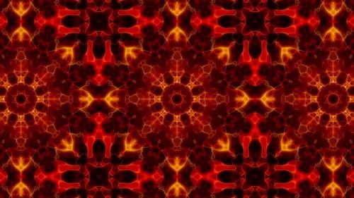 Videohive - Red Fire Kaleidoscope Loop 4K 08 - 32755916 - 32755916