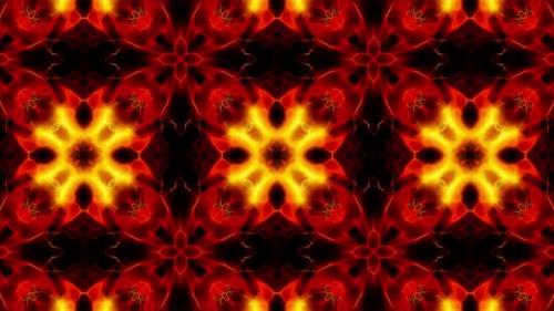 Videohive - Red Fire Kaleidoscope Loop 4K 11 - 32755942 - 32755942