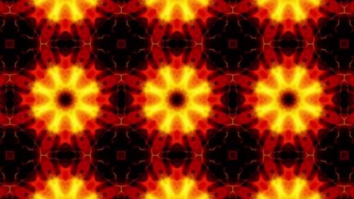 Videohive - Red Fire Kaleidoscope Loop 4K 12 - 32755959 - 32755959