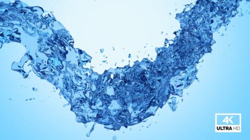 Videohive - Twisted Blue Water Splash V3 - 32772517 - 32772517