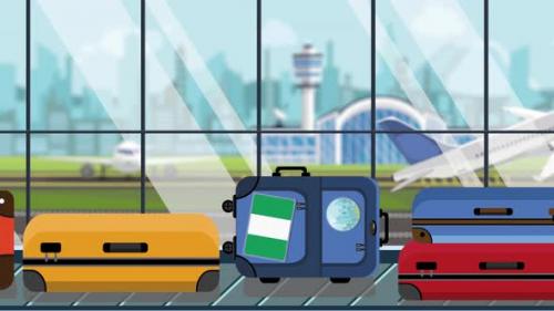 Videohive - Suitcases with Nigerian Flag Stickers on Baggage - 32774142 - 32774142