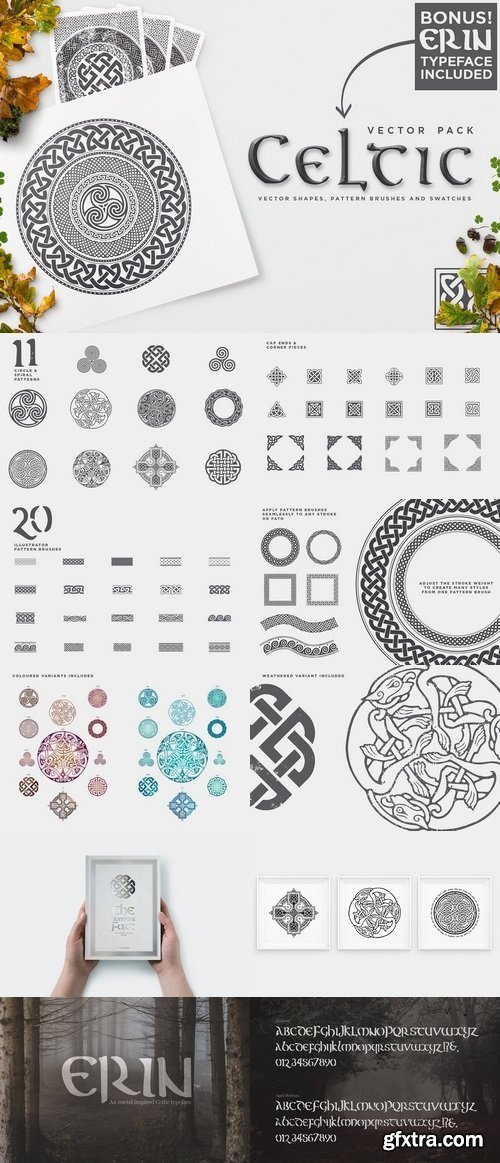 CM - Celtic Patterns Vector Pack 1318048