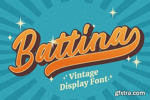 Battina - Vintage Display Font