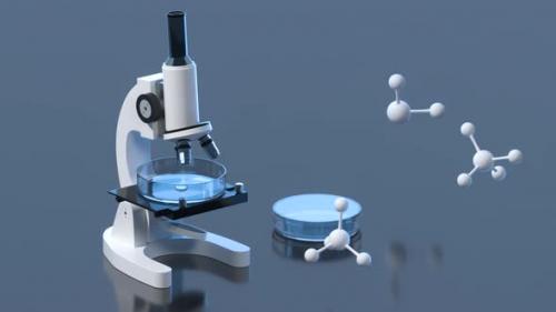 Videohive - Glassware and microscope in the laboratory - 32783146 - 32783146