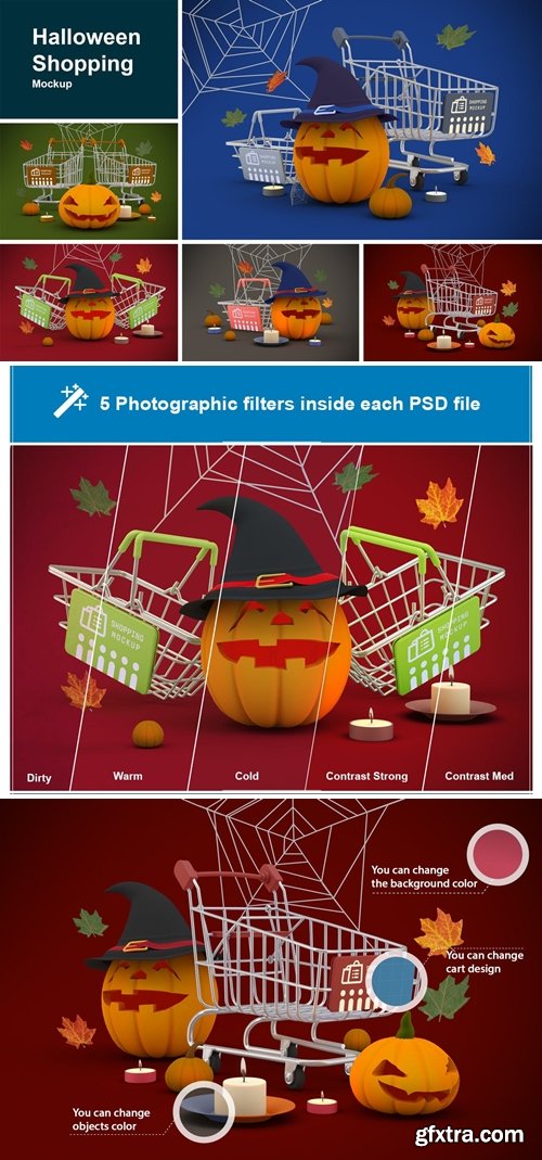 Halloween Shopping Mockup