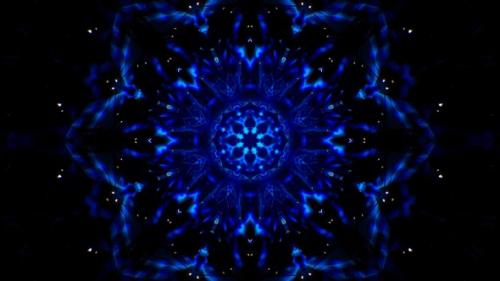 Videohive - Symmetrical Glittering Blue Energy Loop 4K 01 - 32794394 - 32794394