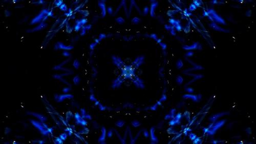 Videohive - Symmetrical Glittering Blue Energy Loop 4K 02 - 32794427 - 32794427