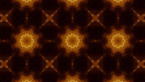 Videohive - Shining Small Gold Kaleidoscope Loop 4K - 32805379 - 32805379