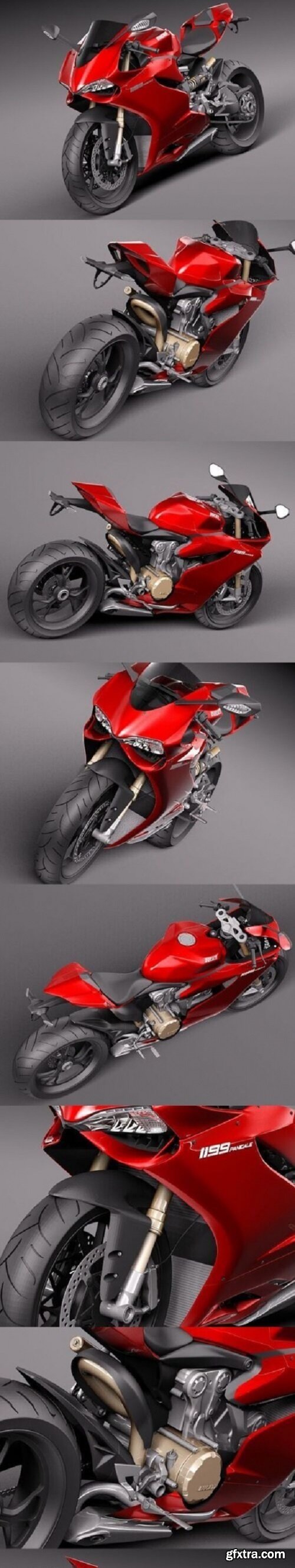 Ducati 1199 Panigale 2012 3D Model