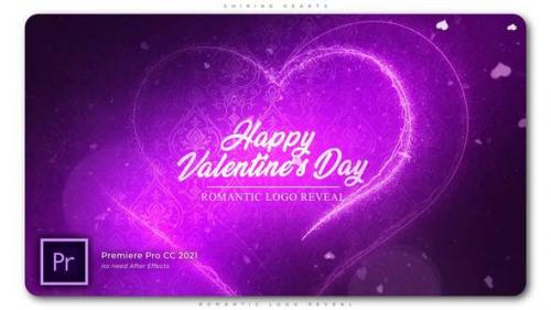 Videohive - Shining Hearts Romantic Logo Reveal - 32798427 - 32798427