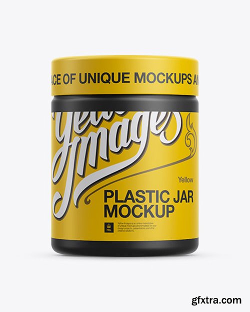 Matte Plastic Jar Mockup 12271