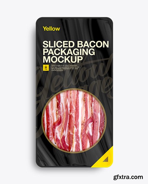 Plastic Vacuum Tray W/ Bacon Mockup 11126