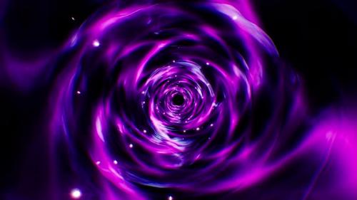 Videohive - Glittering Swirl Neon Background Loop 4K - 32806533 - 32806533