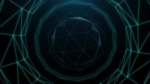 Videohive - 3D Abstract Lines Neon Technology Loop - 32807454 - 32807454