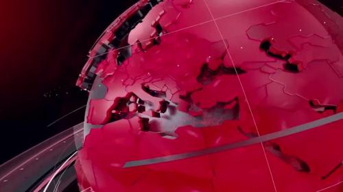 Videohive - Digital World Map News Intro Background 191 - 32811518 - 32811518