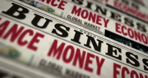 Videohive - Business, finance, money and economy newspaper printing press - 32811565 - 32811565