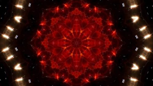 Videohive - Abstract Sci Fi Burning Kaleidoscope Star 4K Loop 01 - 32812014 - 32812014