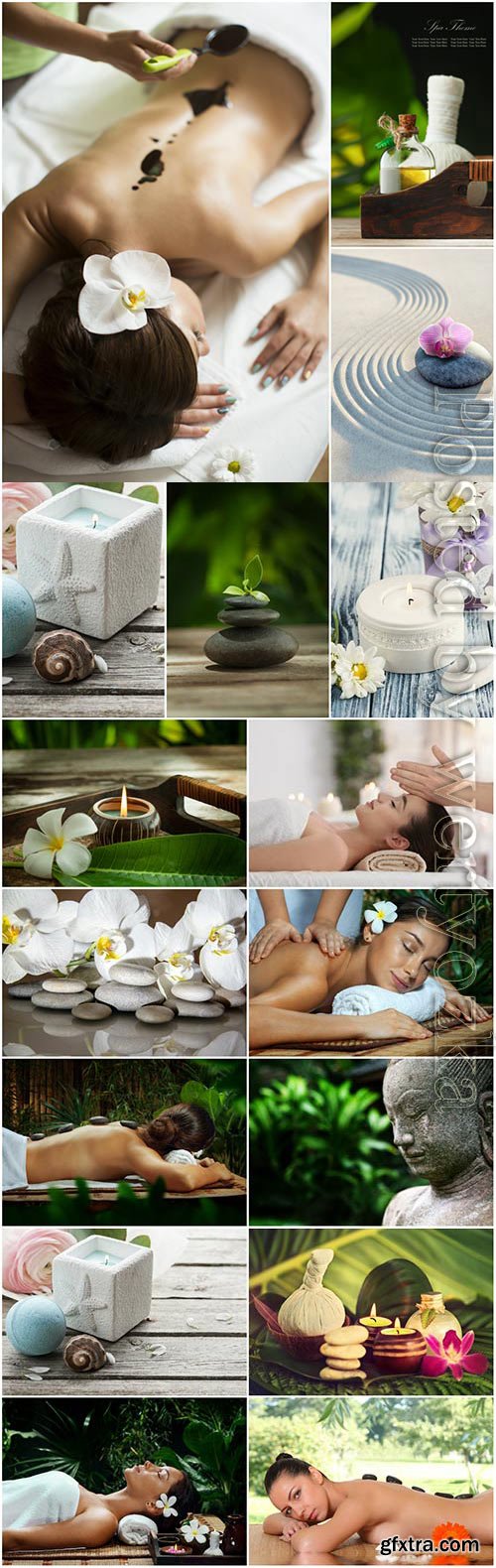 Health and relaxation concept, spa composition stock photo