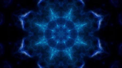 Videohive - Dark Blue Energy Kaleidoscope Loop 4K 01 - 32821328 - 32821328