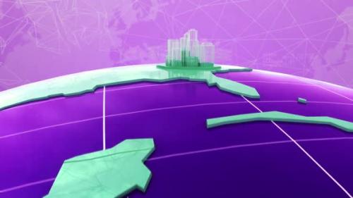 Videohive - Digital World Map News Intro Background 287 - 32826482 - 32826482