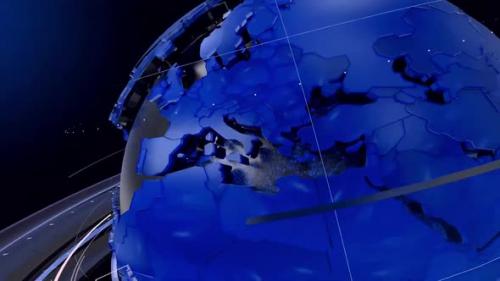 Videohive - Digital World Map News Intro Background 190 - 32806173 - 32806173