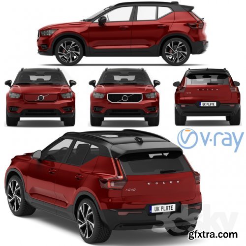 Volvo XC40 / XC40 recharge 2020 3d model