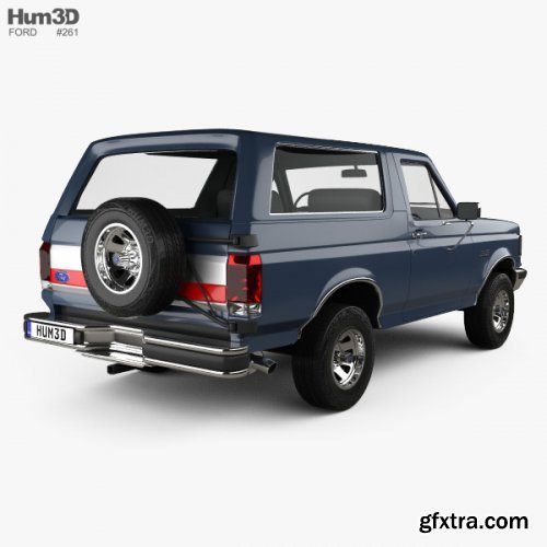 Ford Bronco 1989 3D model