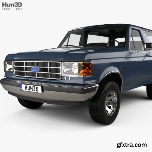 Ford Bronco 1989 3D model