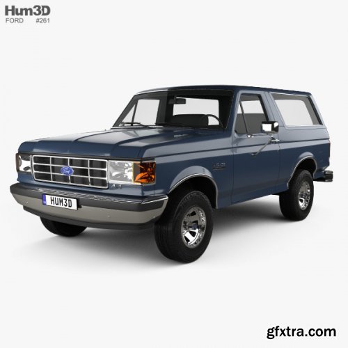 Ford Bronco 1989 3D model