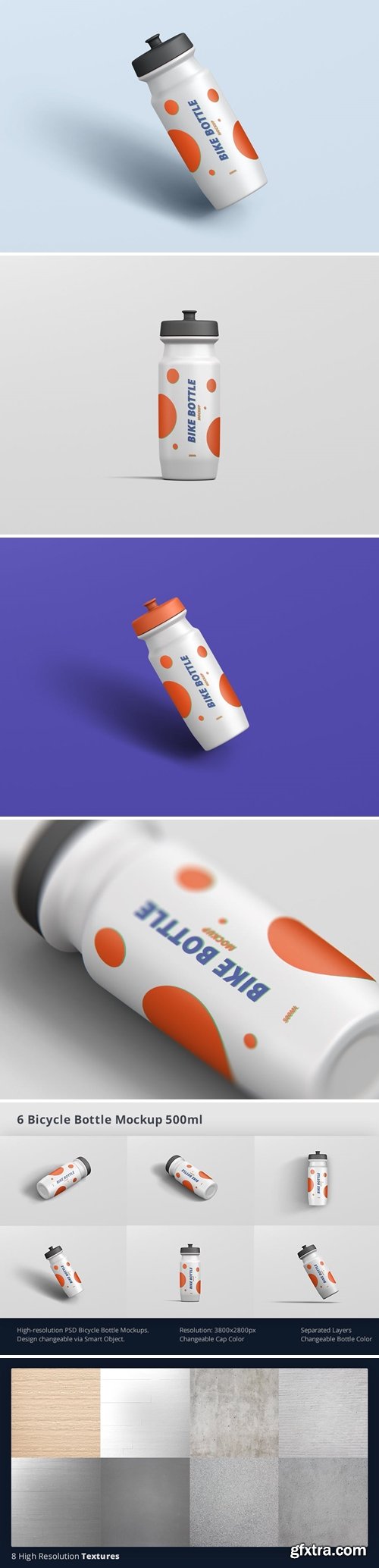 GraphicRiver - Bicycle Bottle Mockup 500ml 32689985