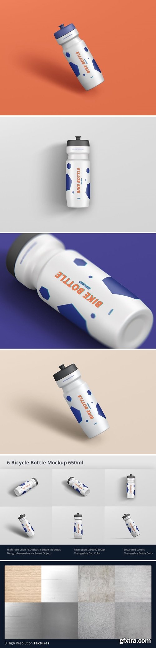 Bicycle Bottle Mockup 650ml