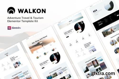 ThemeForest - WalkOn v1.0.0 - Adventure Travel & Tourism Elementor Template Kit - 32768545