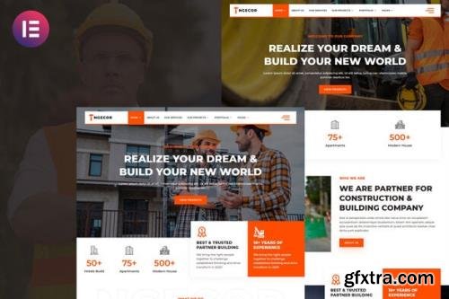 ThemeForest - Ngecor v1.0.0 - Construction & Building Company Elementor Template Kit - 32773545