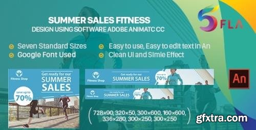 CodeCanyon - Summer Sales Fitness Banner HTML - Animate CC v1.0 - 32808497