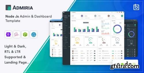 ThemeForest - Admiria v1.0 - Node Js Admin & Dashboard Template - 32570498