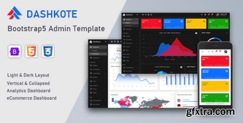 CodeCanyon - Dashkote v1.0 - Bootstrap5 Admin Template - 30804234