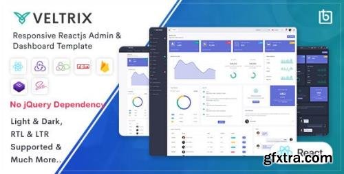 ThemeForest - Veltrix v1.0 - React Js Admin & Dashboard Template - 32471505